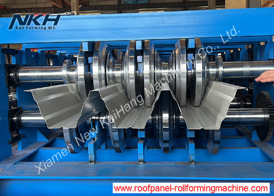 TR137/TR153/TR155 Floor Deck Height Rib Floor Deck Roll Forming Machine With Stacker For Metal Deck Panel