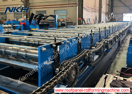 TR137/TR153/TR155 Floor Deck Height Rib Floor Deck Roll Forming Machine With Stacker For Metal Deck Panel