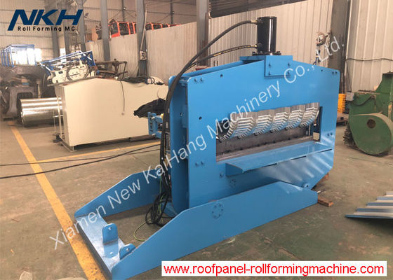 Color Customized Roofing Sheet Crimping Machine For Roofing / Trapezoidal Profile